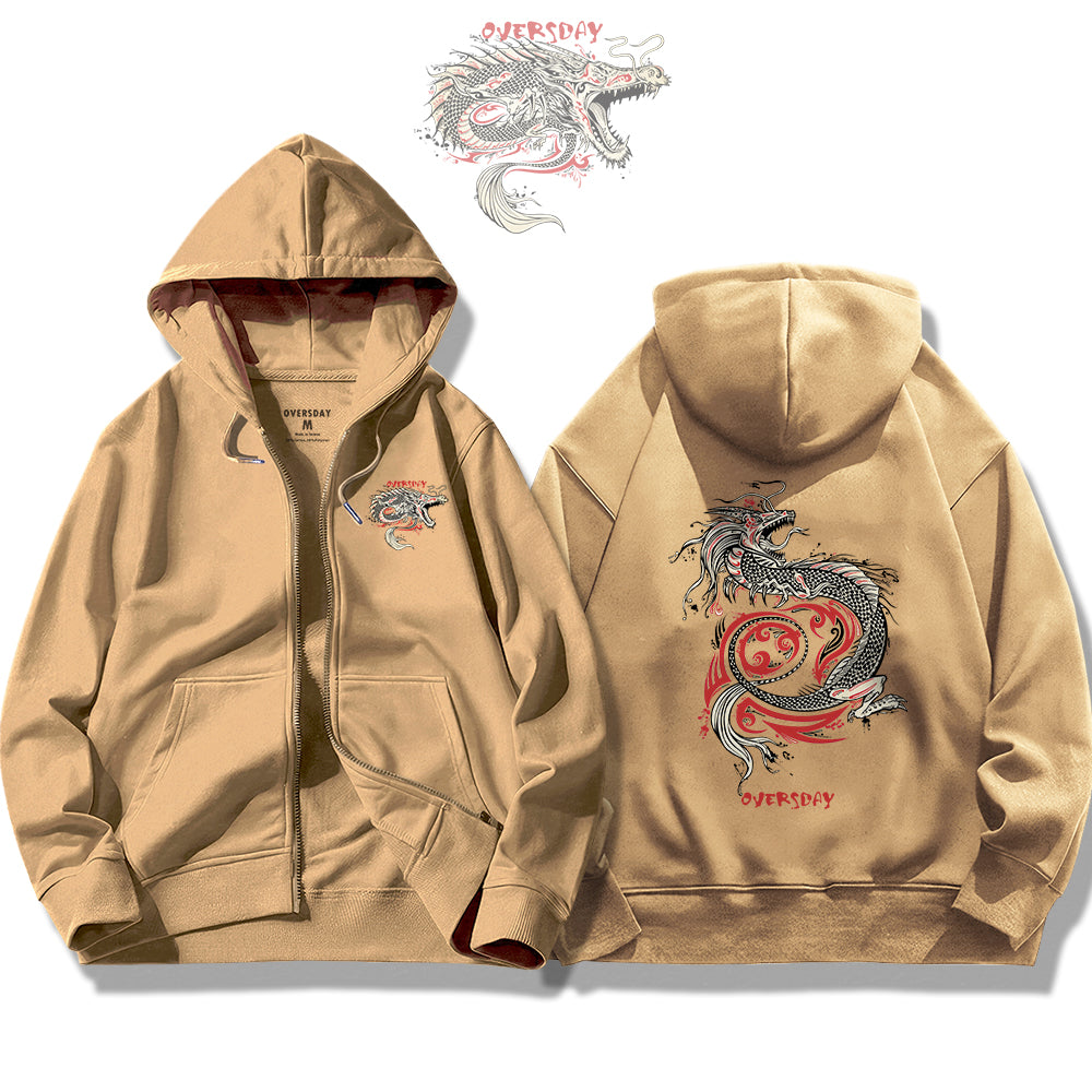 Fierce Dragon Zip Up Hoodie