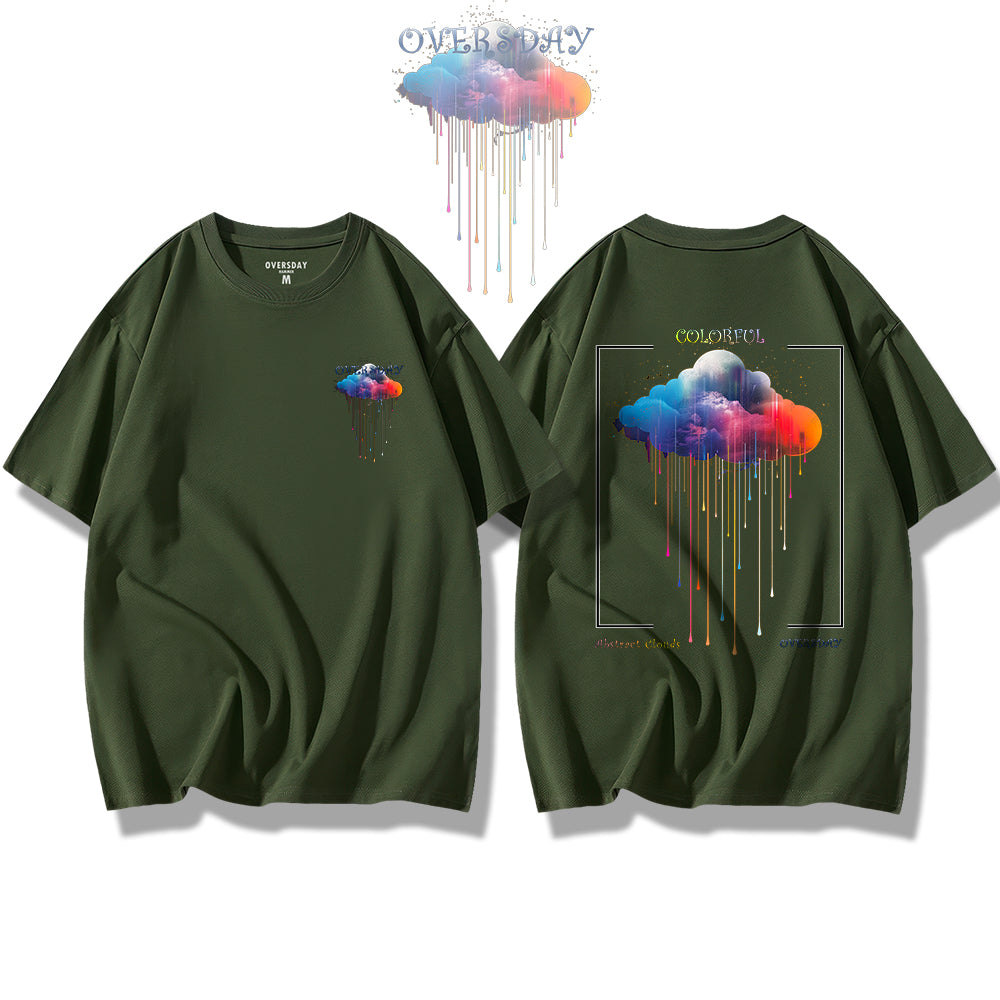 Colorful Abstract Clouds / Loose Tee