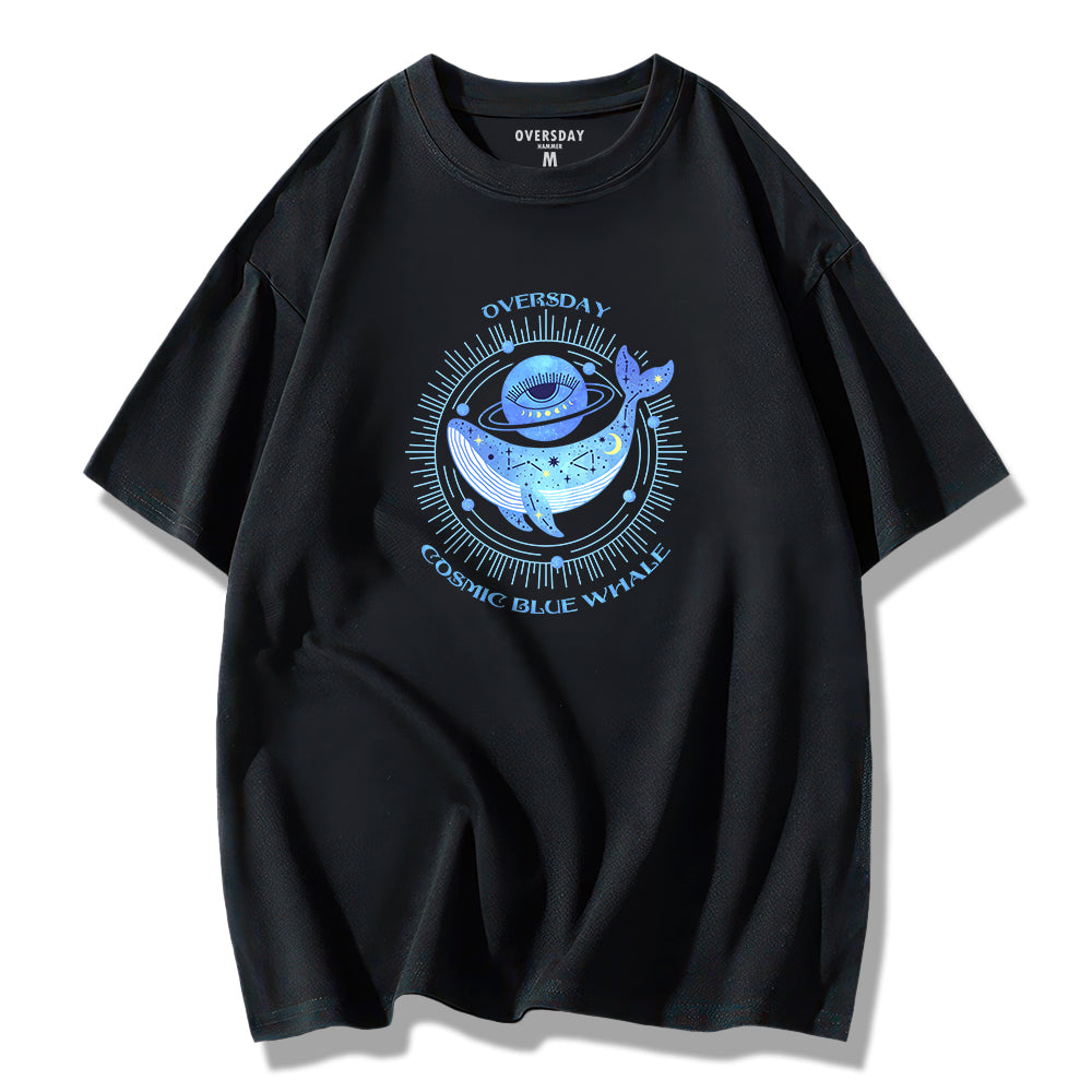 Cosmic Blue Whale / Loose Tee