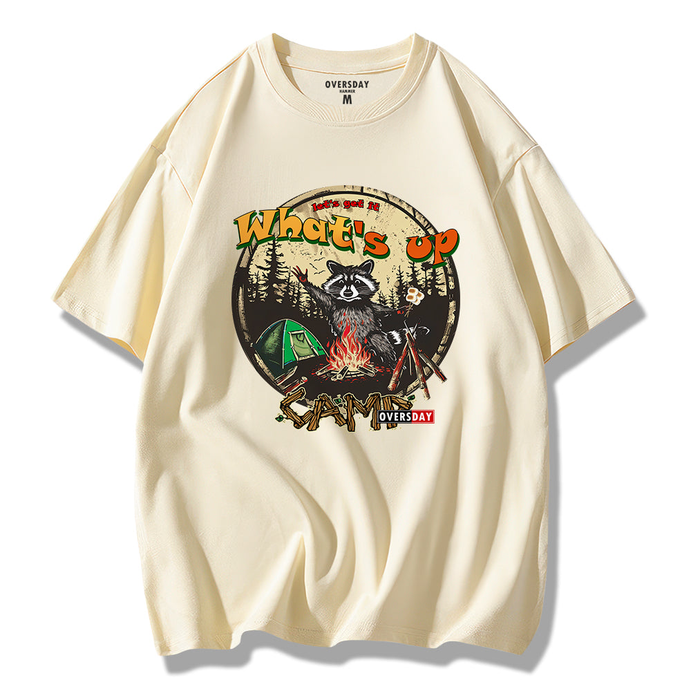 Forest Camping Raccoon / Loose Tee