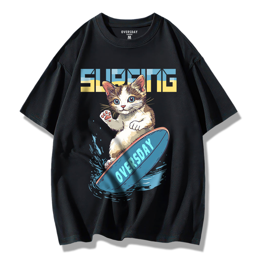 Surfing Cool Cat / Loose Tee