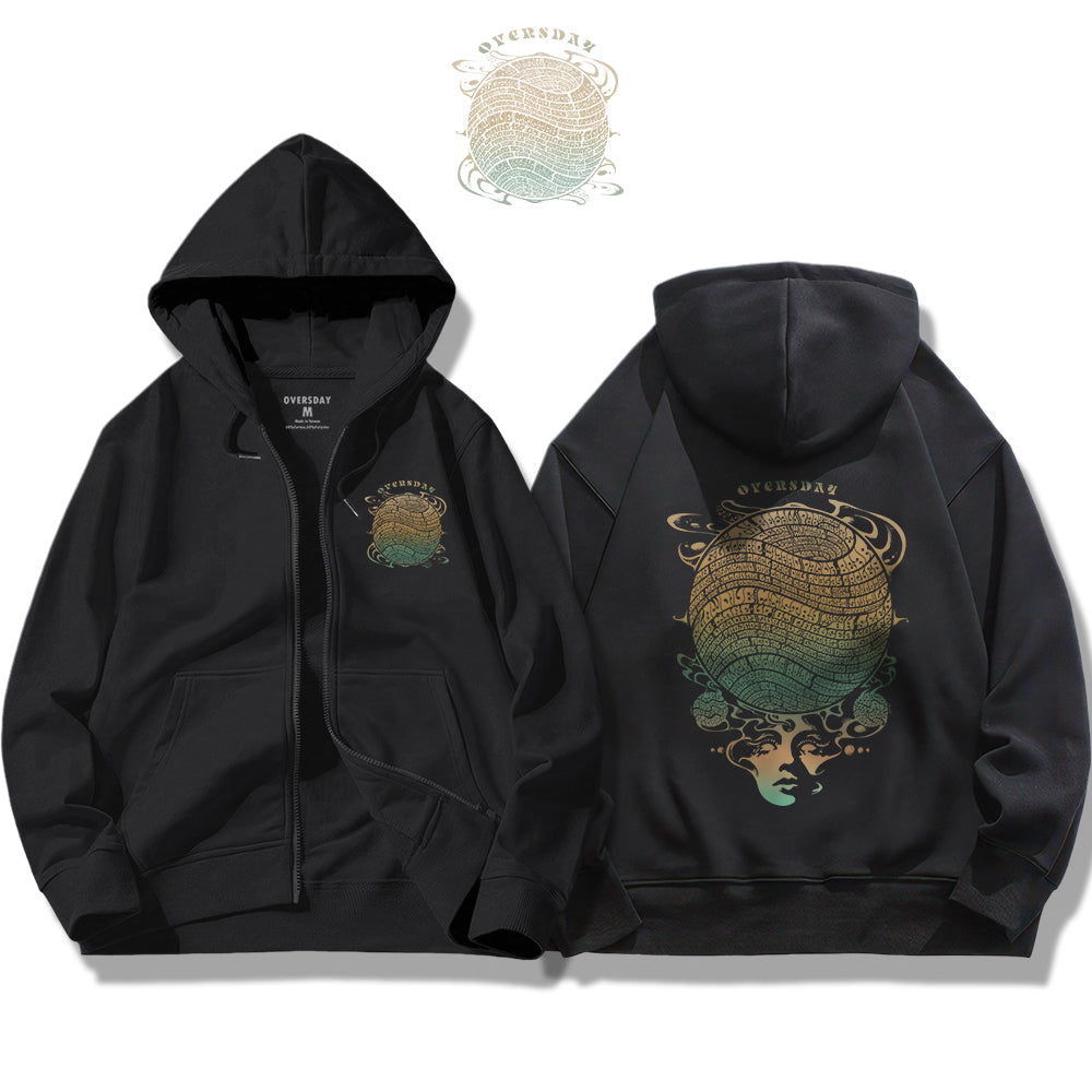 Fantasy Brain / Zip Up Hoodie