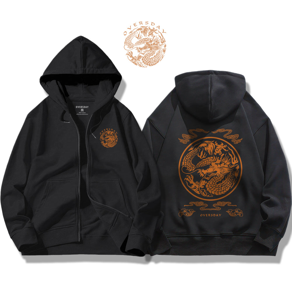 Emperor Dragon Pattern / Zip Up Hoodie