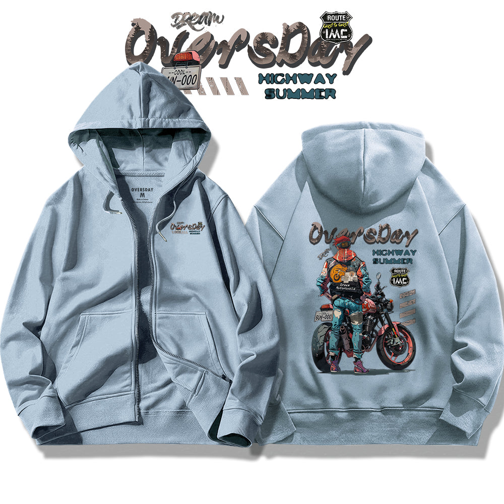 Dreamer of Motorcycle / Zip Up Hoodie