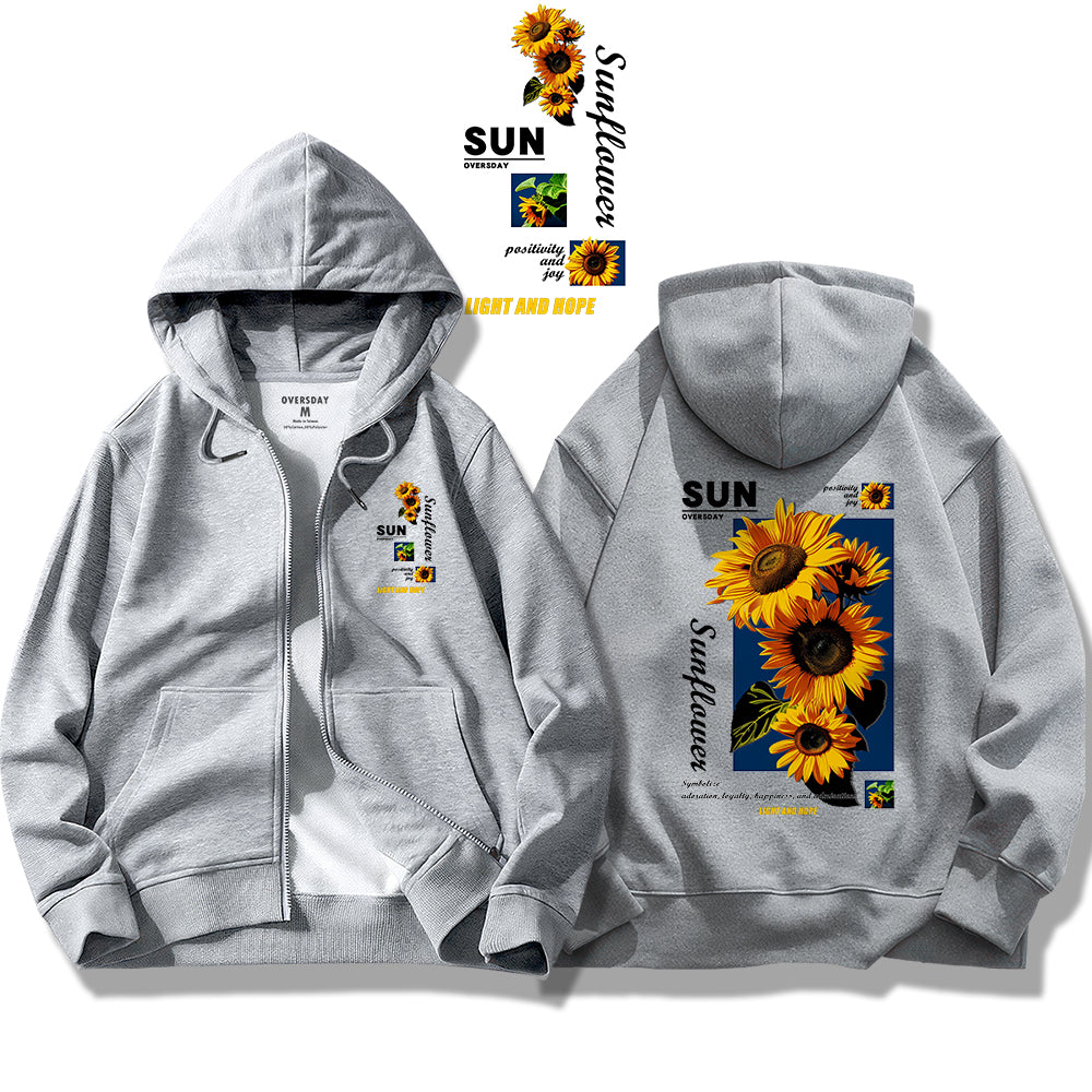 Sunny Sunflower / Zip Up Hoodie