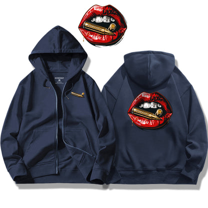 Lips of Power / Zip Up Hoodie