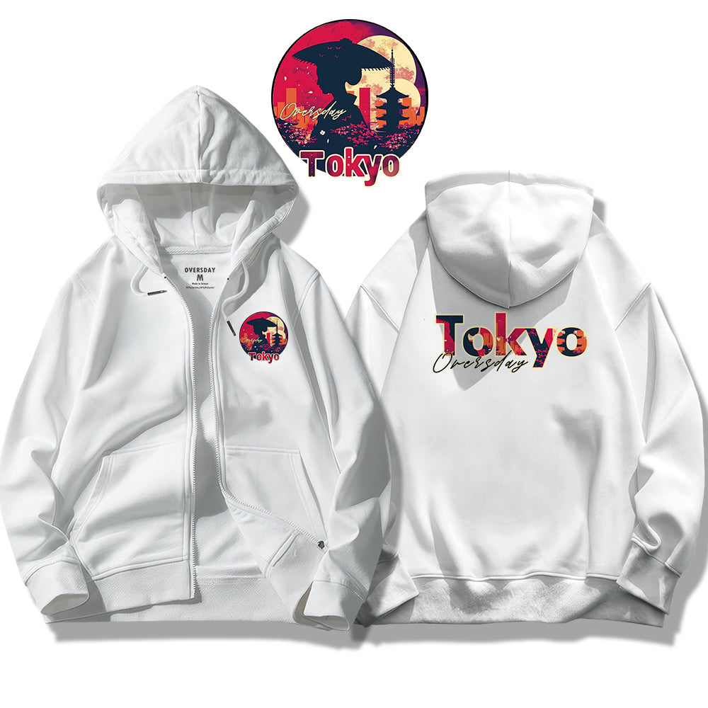 Tokyo Sunset / Zip Up Hoodie