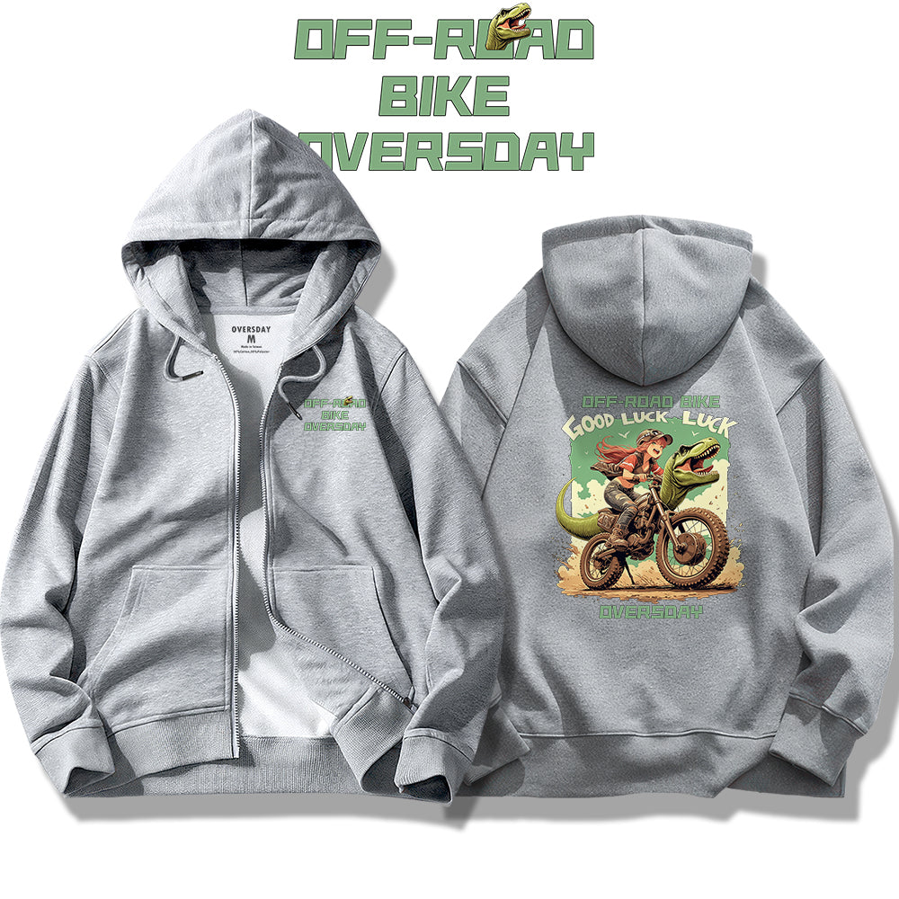 Dinosaur Off-Road / Zip Up Hoodie