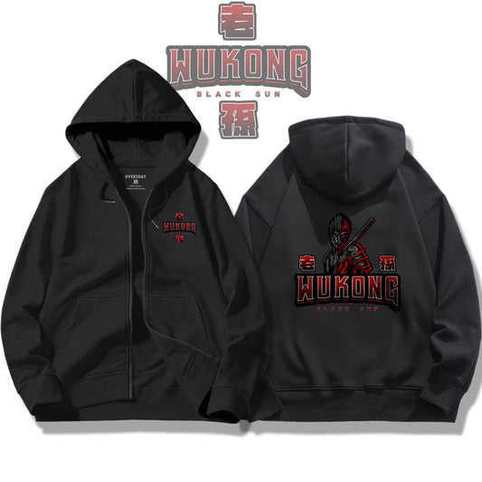 Black Monkey King / Zip Up Hoodie