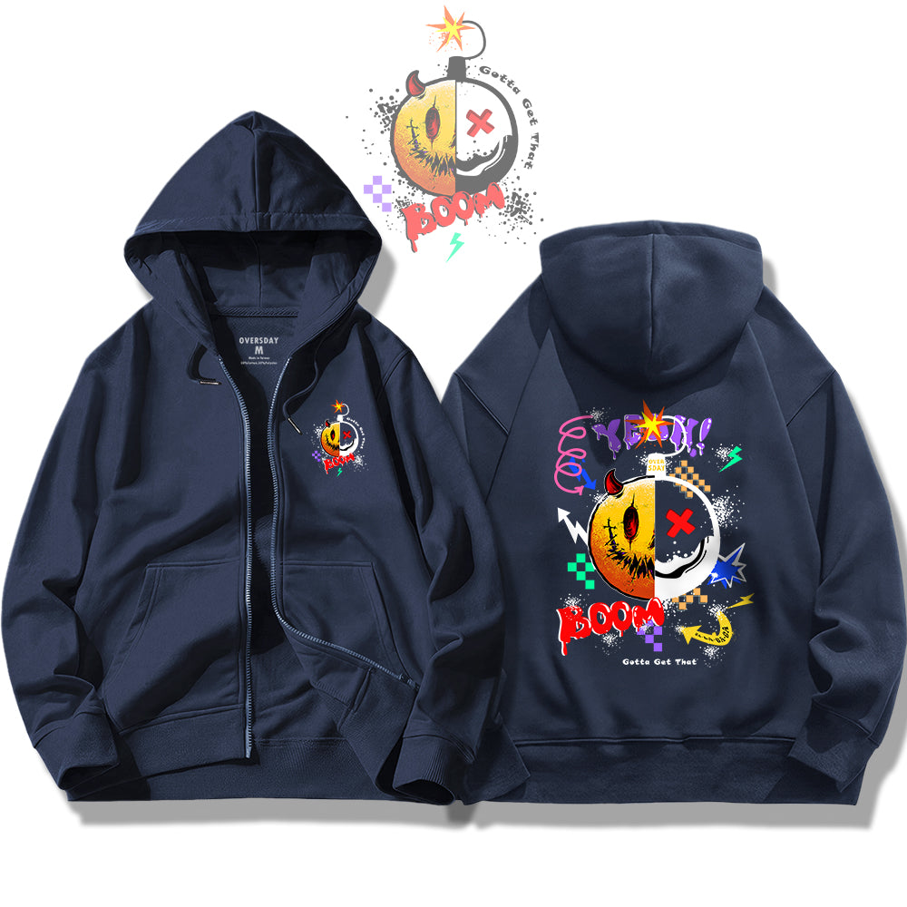 Destructive Smile / Zip Up Hoodie