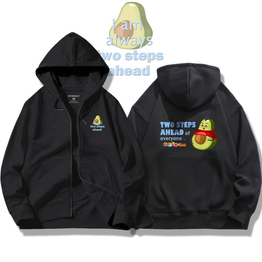 Two Steps Ahead / Zip Up Hoodie