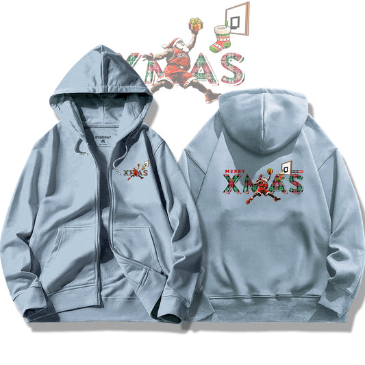 Santa's Dunk Show / Zip Up Hoodie