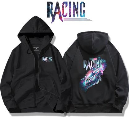 Neon Raceway / Zip Up Hoodie