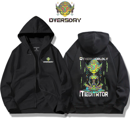 Otherworldly Meditator / Zip Up Hoodie