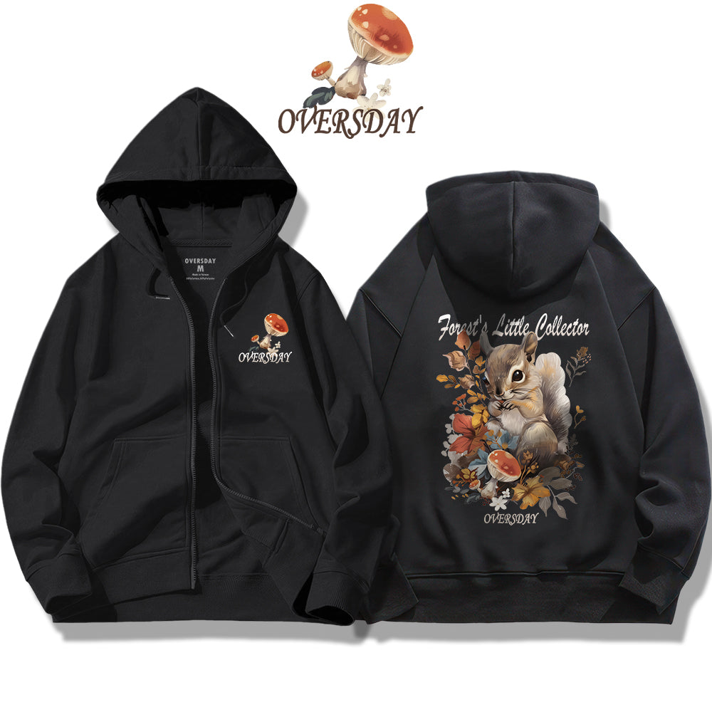 Forest's Little Collector / Zip Up Hoodie