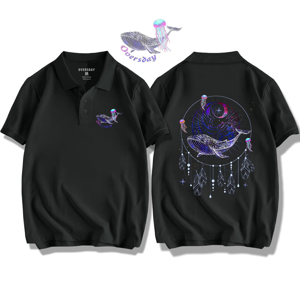 Dream Catcher of Blue Whale / Polo Shirt