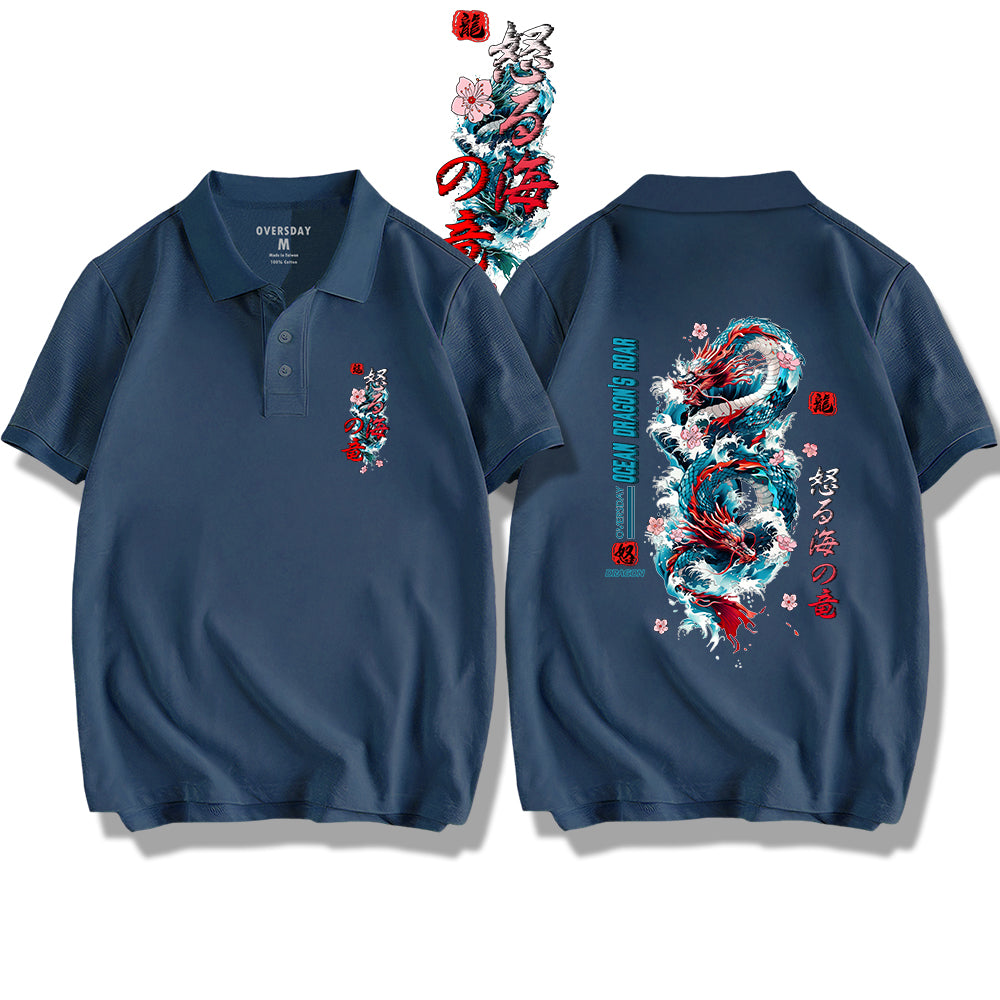 Ocean Dragon's Roar / Polo Shirt