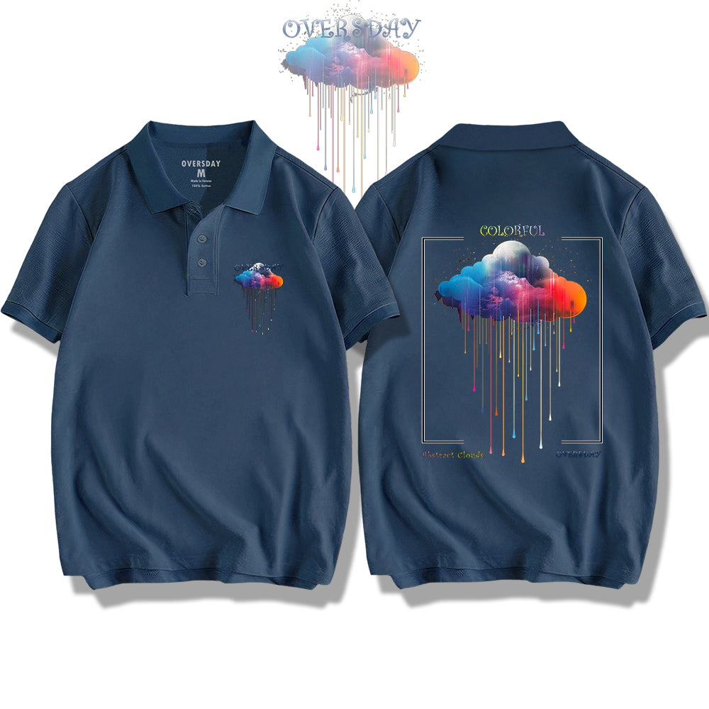 Colorful Abstract Clouds / Polo Shirt