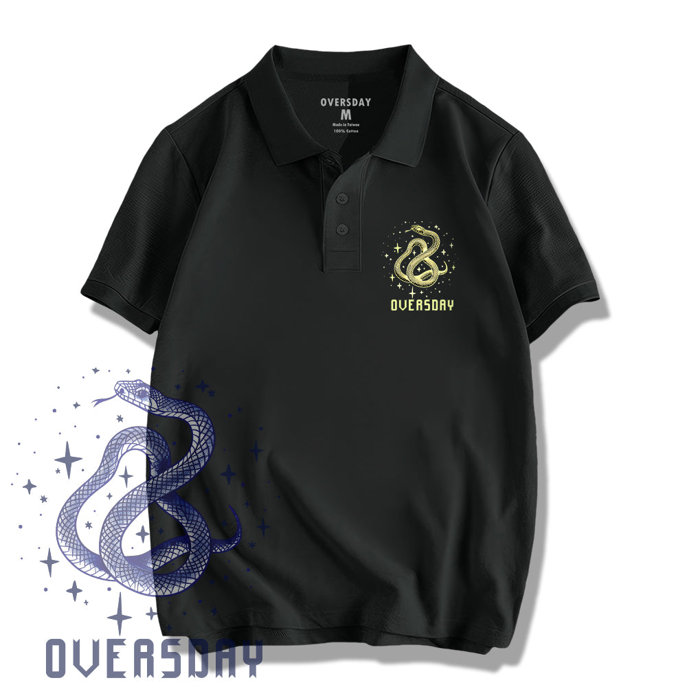 Starlit Serpent Whispers / Polo Shirt