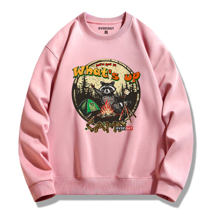 Forest Camping Raccoon / Sweatshirt