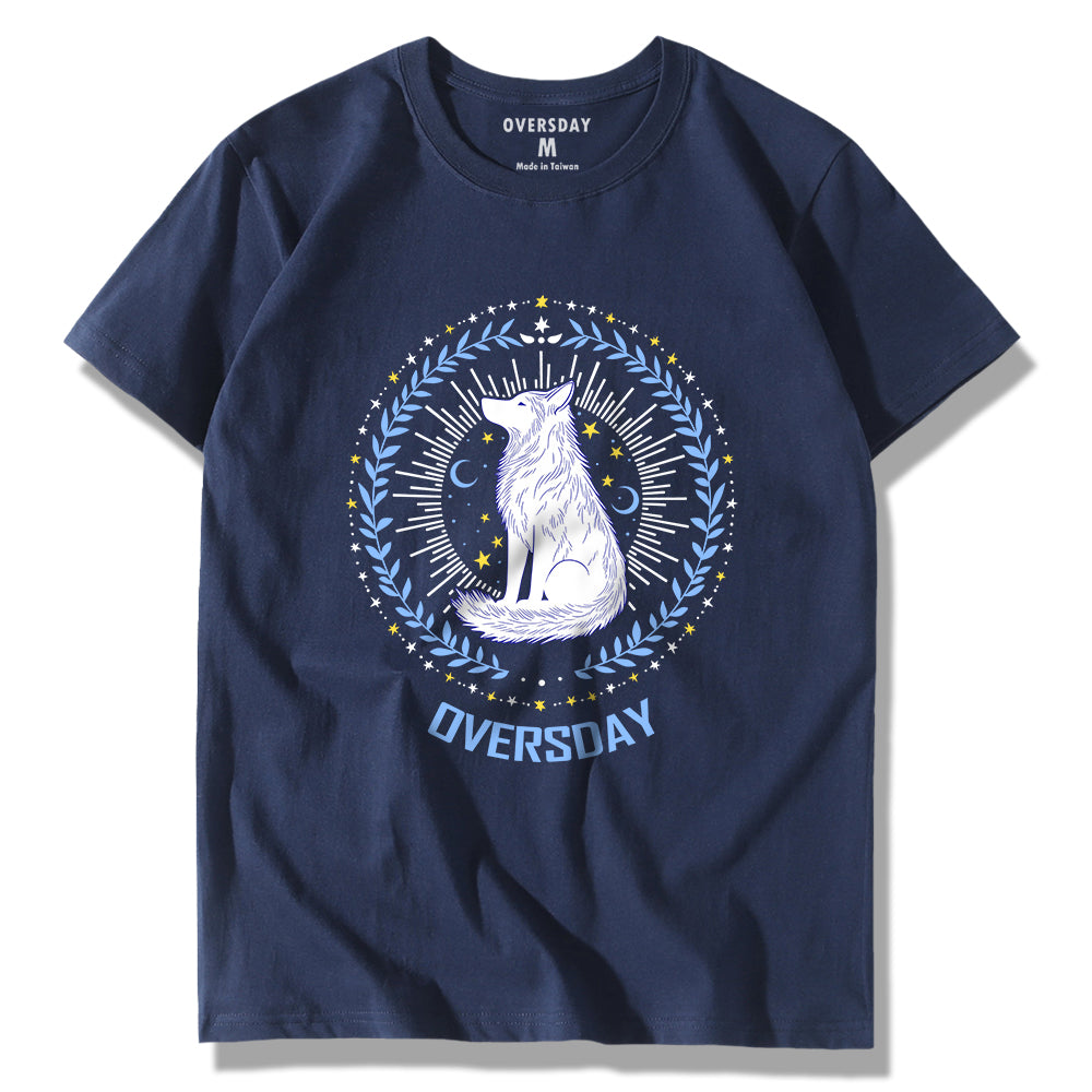 Stars and Moon with Wolf / Classic Tee