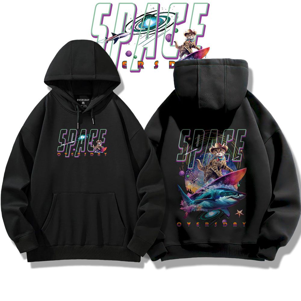 Mega Shark Surf Cat / Hoodie