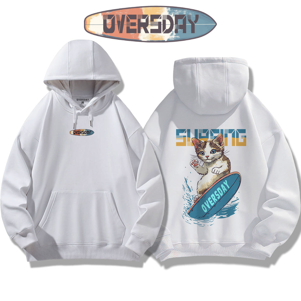 Surfing Cool Cat / Hoodie