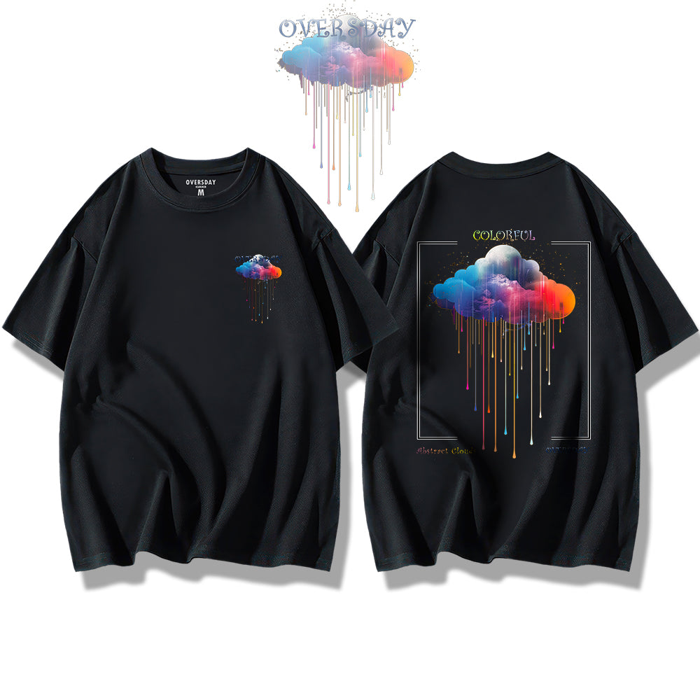 Colorful Abstract Clouds / Loose Tee