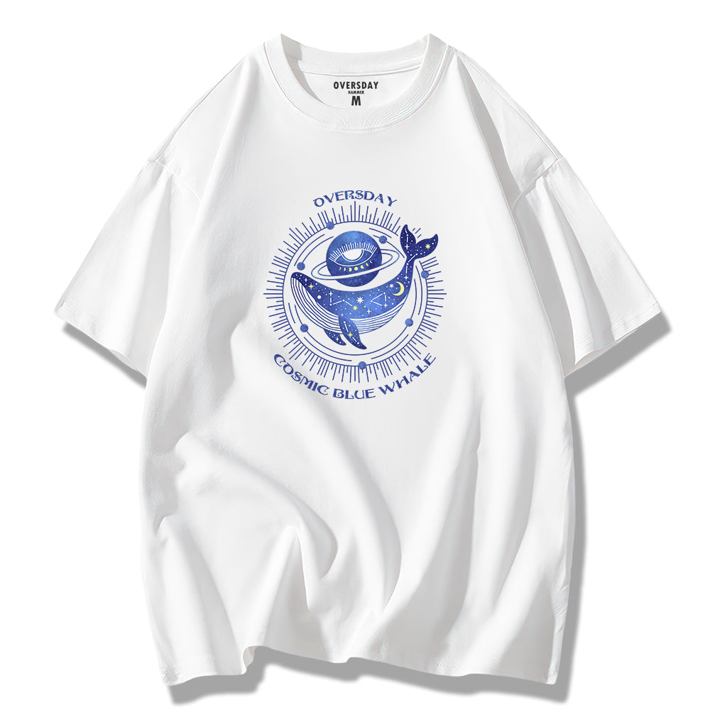 Cosmic Blue Whale / Loose Tee