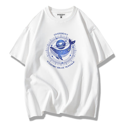 Cosmic Blue Whale / Loose Tee