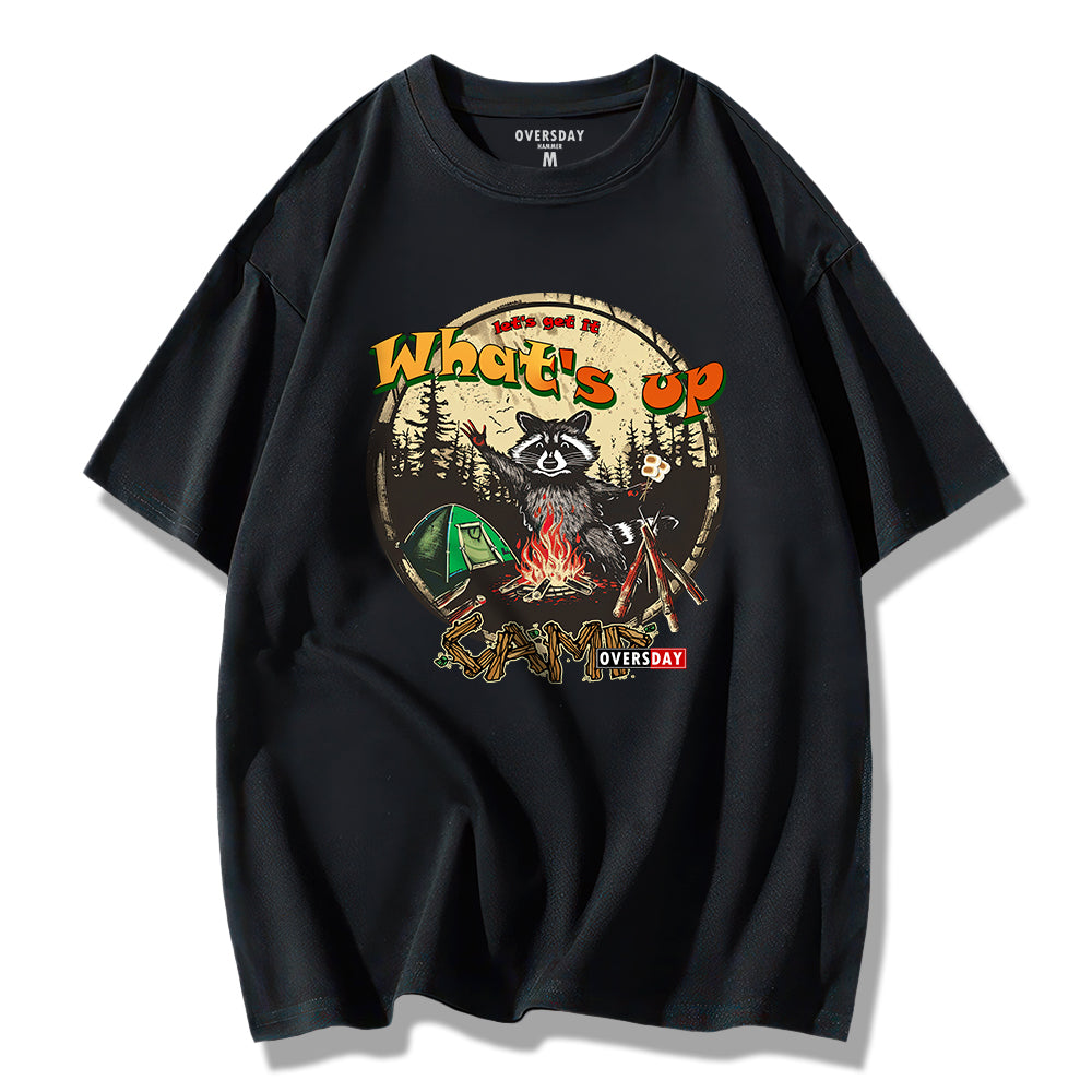 Forest Camping Raccoon / Loose Tee