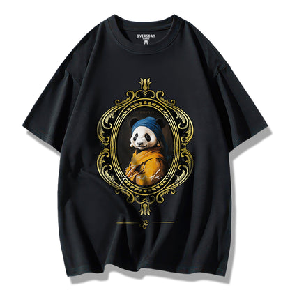 Pearl Earring Panda / Loose Tee