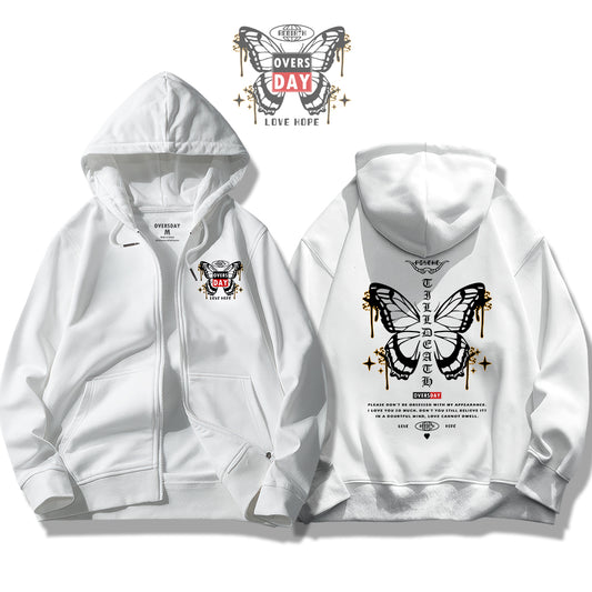 Butterfly Romance / Zip Up Hoodie