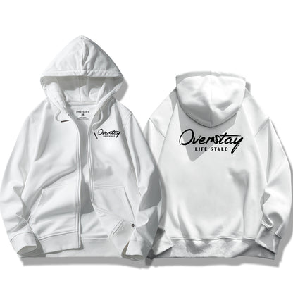 Oversday Creative Text / Zip Up Hoodie