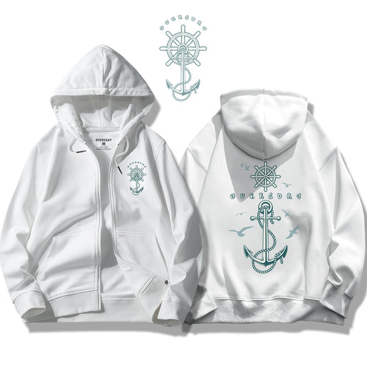 Anchor of Ocean / Zip Up Hoodie