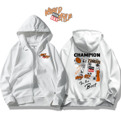 World Style / Zip Up Hoodie