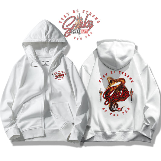 Flaming Serpent / Zip Up Hoodie