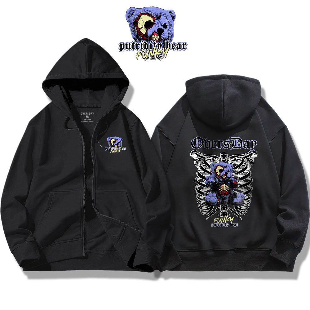 Putridity Bear / Zip Up Hoodie