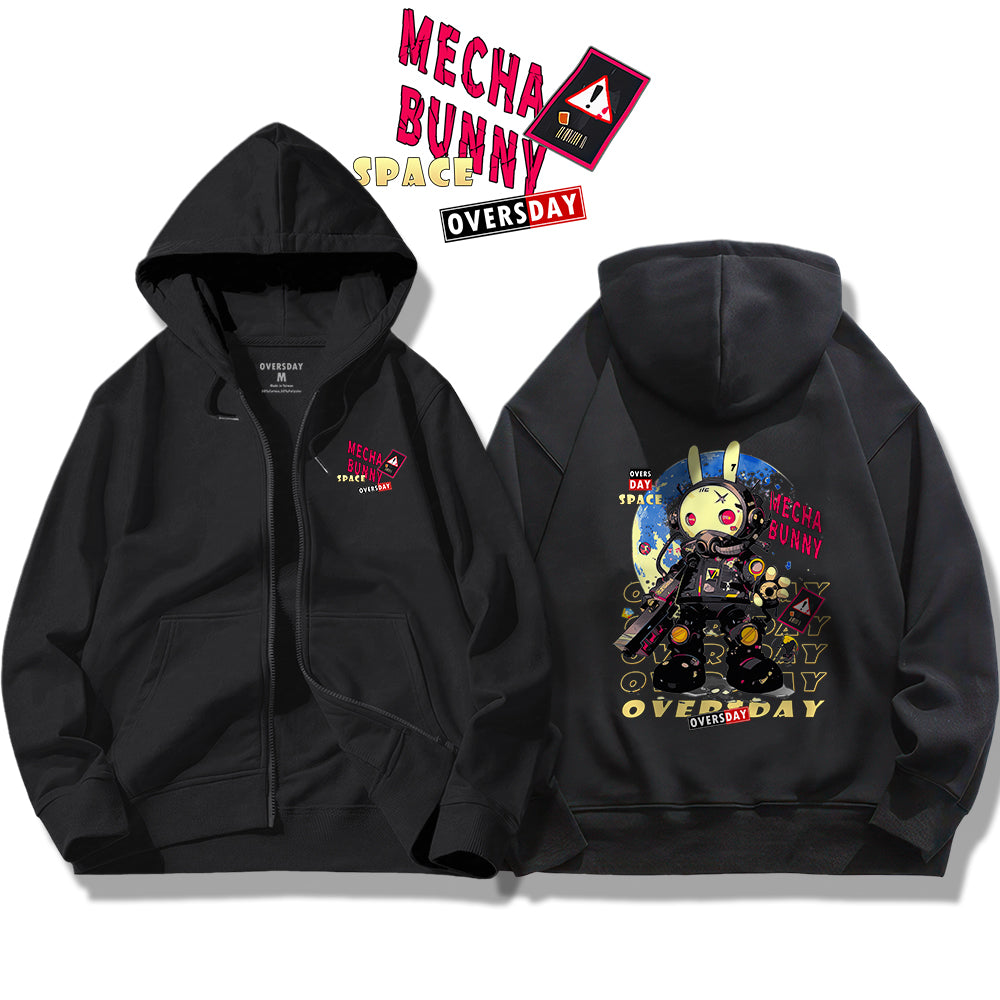 Mecha Space Bunny / Zip Up Hoodie