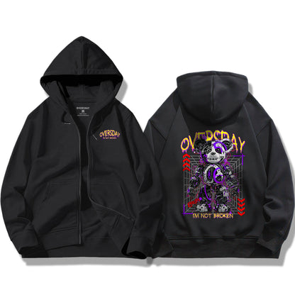 Moldy Mecha Bear / Zip Up Hoodie