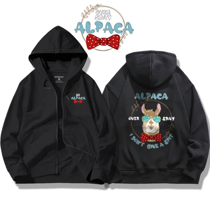 Sunglasses Alpaca / Zip Up Hoodie