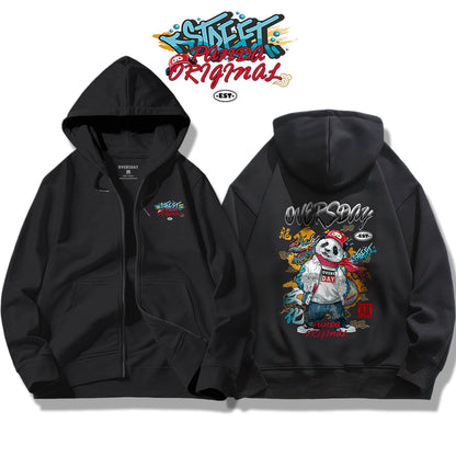 Panda Street Culture / Zip Up Hoodie