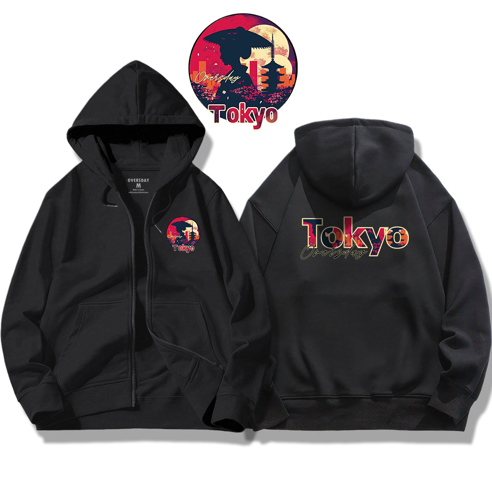 Tokyo Sunset / Zip Up Hoodie