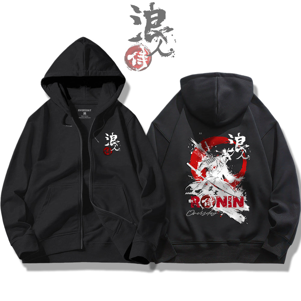 Samurai Ronin / Zip Up Hoodie