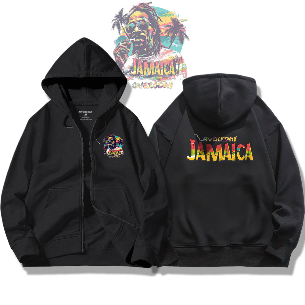 Cool Jamaican / Zip Up Hoodie