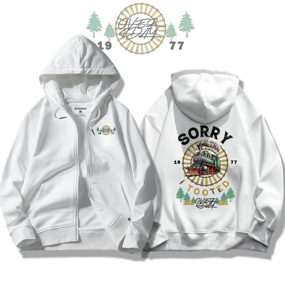 Train Track / Zip Up Hoodie