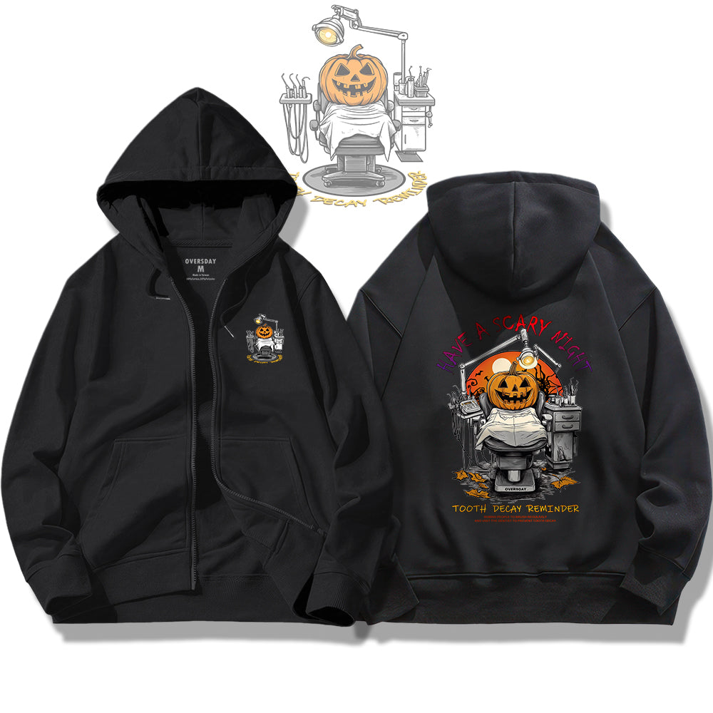 Frightful Dentist Night / Zip Up Hoodie