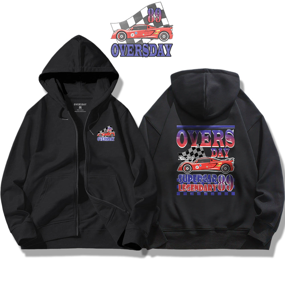 Racing Car 89 / Zip Up Hoodie