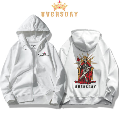 Scarlet Skeleton King / Zip Up Hoodie