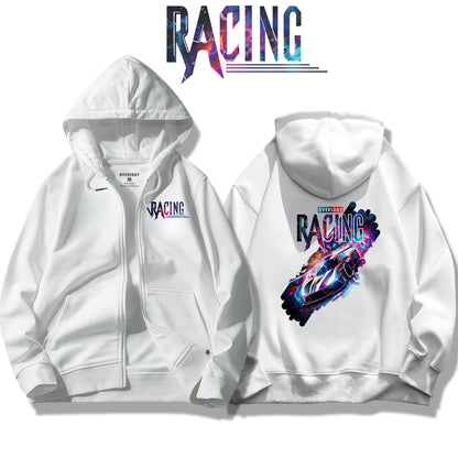 Neon Raceway / Zip Up Hoodie